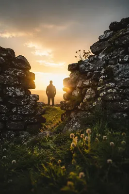 Redemption Sunrise Beyond a Broken Wall