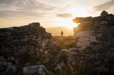 Redemption Sunrise Beyond a Broken Wall