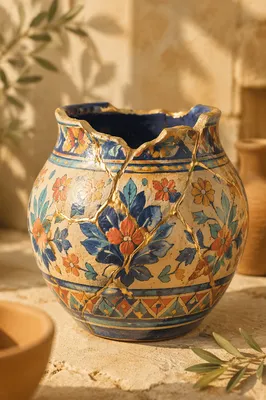 Gold Repaired Pottery of Emotional Healing