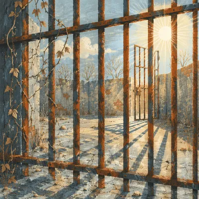 Salvation Light Through Prison Bars