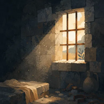 Salvation Light Through Prison Bars