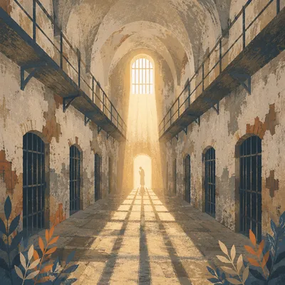 Salvation Light Through Prison Bars