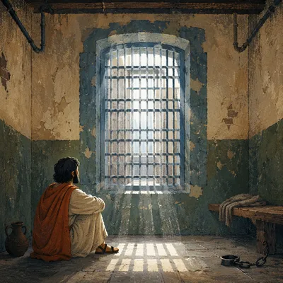 Salvation Light Through Prison Bars