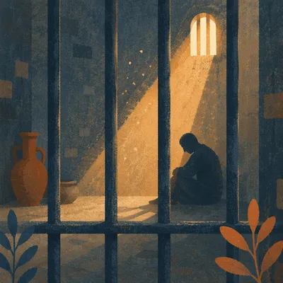 Salvation Light Through Prison Bars