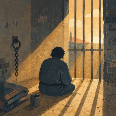 Salvation Light Through Prison Bars