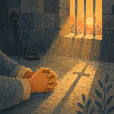 Salvation Light Through Prison Bars