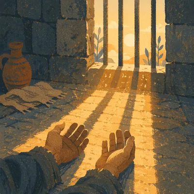 Salvation Light Through Prison Bars