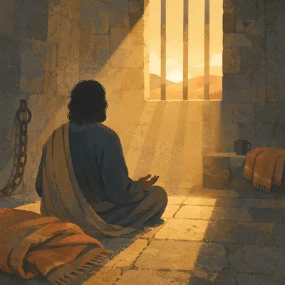 Salvation Light Through Prison Bars