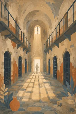 Salvation Light Through Prison Bars