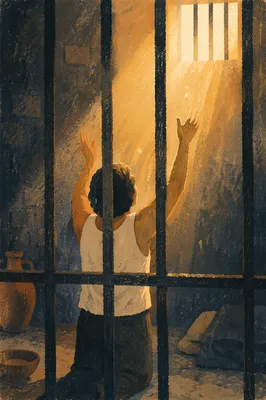 Salvation Light Through Prison Bars