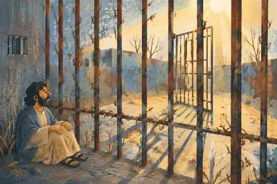 Salvation Light Through Prison Bars