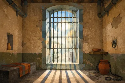 Salvation Light Through Prison Bars