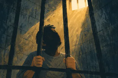 Salvation Light Through Prison Bars