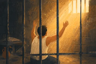 Salvation Light Through Prison Bars