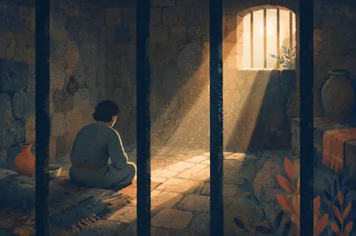 Salvation Light Through Prison Bars