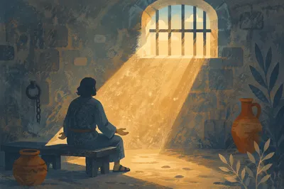 Salvation Light Through Prison Bars