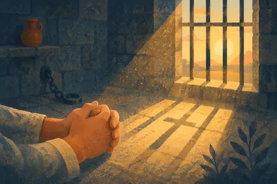 Salvation Light Through Prison Bars