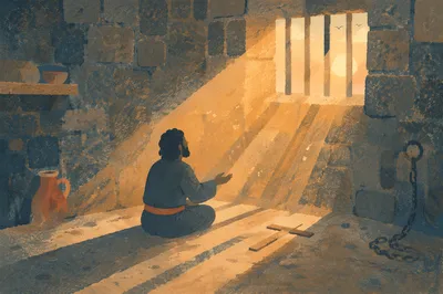 Salvation Light Through Prison Bars