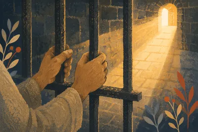 Salvation Light Through Prison Bars