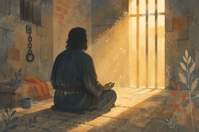 Salvation Light Through Prison Bars