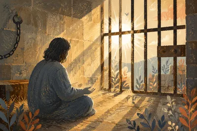 Salvation Light Through Prison Bars