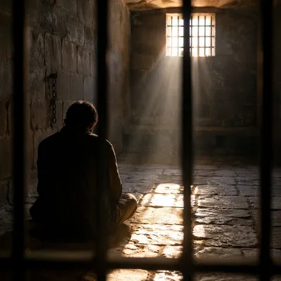 Salvation Light Through Prison Bars