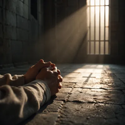 Salvation Light Through Prison Bars