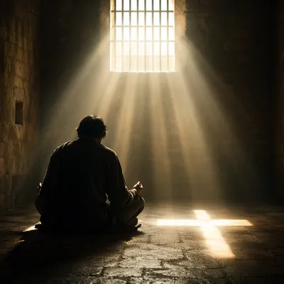 Salvation Light Through Prison Bars