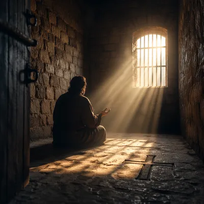 Salvation Light Through Prison Bars