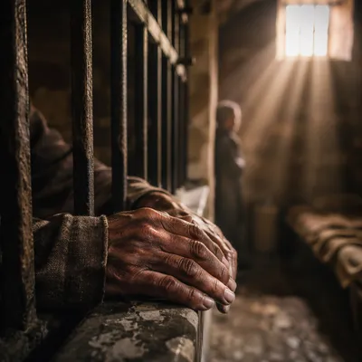 Salvation Light Through Prison Bars
