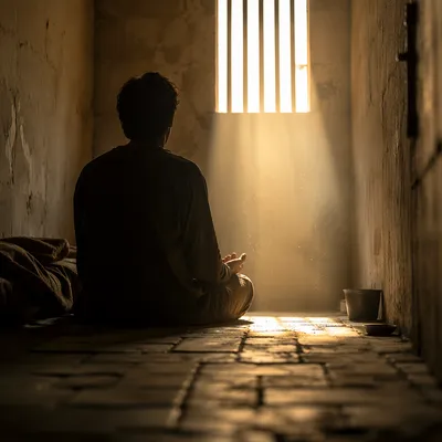 Salvation Light Through Prison Bars