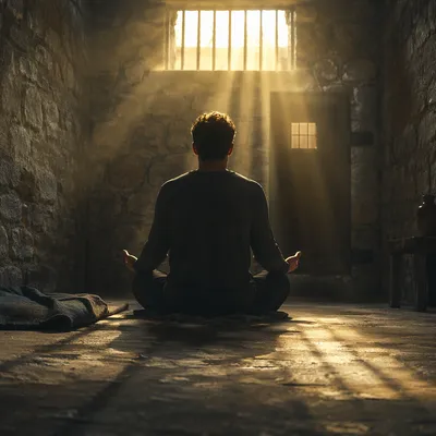Salvation Light Through Prison Bars