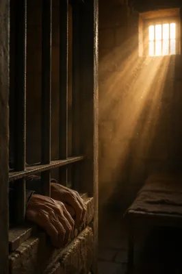Salvation Light Through Prison Bars