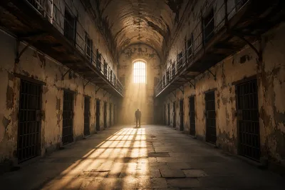 Salvation Light Through Prison Bars