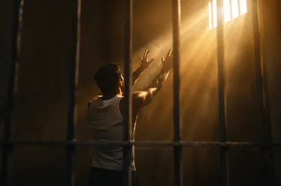 Salvation Light Through Prison Bars