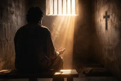 Salvation Light Through Prison Bars