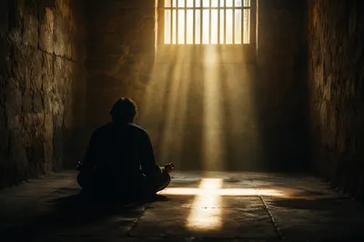 Salvation Light Through Prison Bars