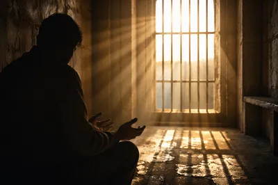 Salvation Light Through Prison Bars