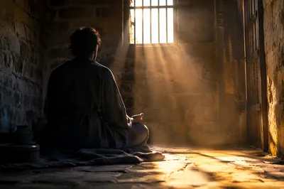 Salvation Light Through Prison Bars