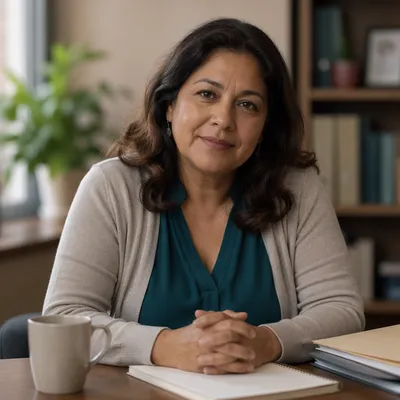 Compassionate Social Worker in Community Office