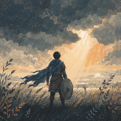 Dramatic Armor of God at Dawn