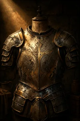 Dramatic Armor of God Breastplate Portrait