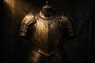 Dramatic Armor of God Breastplate Portrait