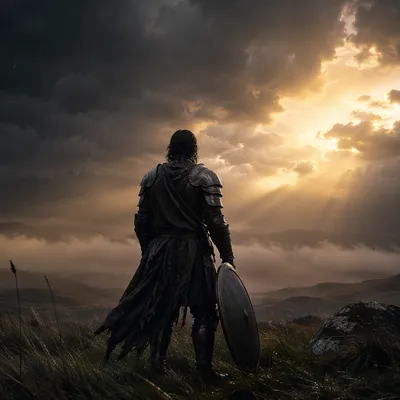 Dramatic Armor of God at Dawn