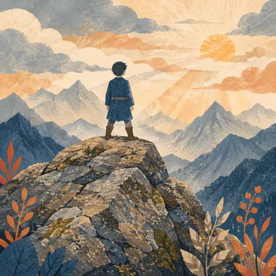 Faithful Strength on Mountain Rock