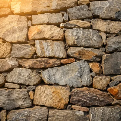 Rugged Mountain Stone Foundation Texture