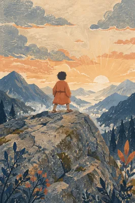 Faith and Strength on Mountain Rock