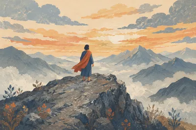 Quiet Faith on Mountain Rock