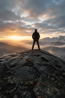 Faith and Strength on Mountain Rock