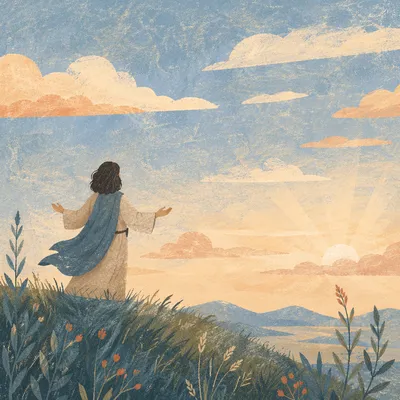 Open Hands of Surrender at Dawn